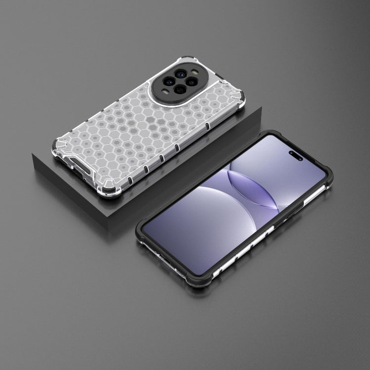 Funda para Teléfono Huawei Nova 13 Pro 5G a Prueba de Golpes con Diseño Panal de Abeja (Blanca)