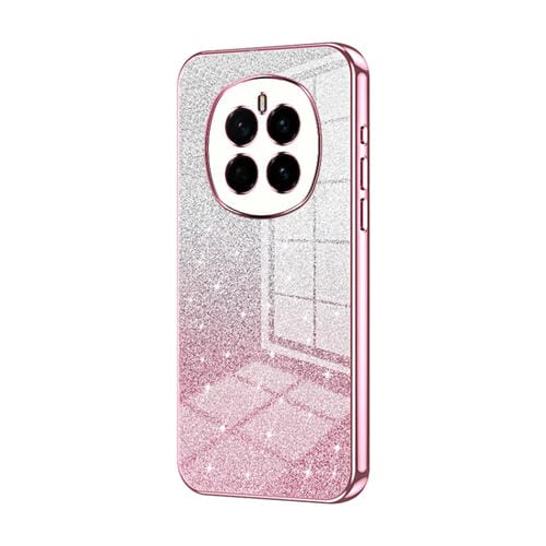 Funda para Teléfono Honor Magic7 con Acabado Galvanizado en Polvo y Purpurina Degradada (Rosa)