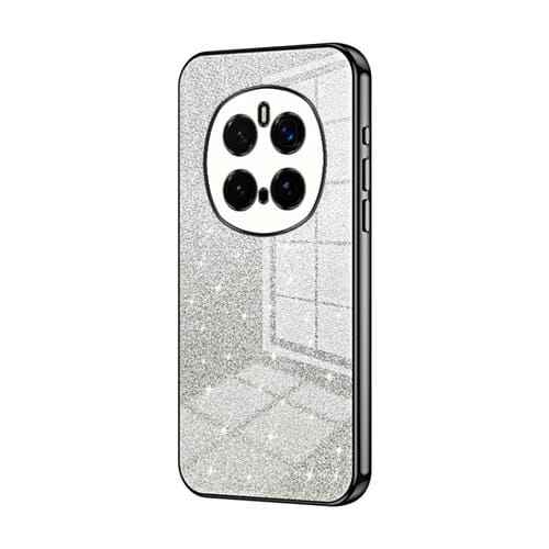 Funda para Teléfono Honor Magic7 Pro Acabado Galvanizado en Polvo con Purpurina Degradada (Negra)