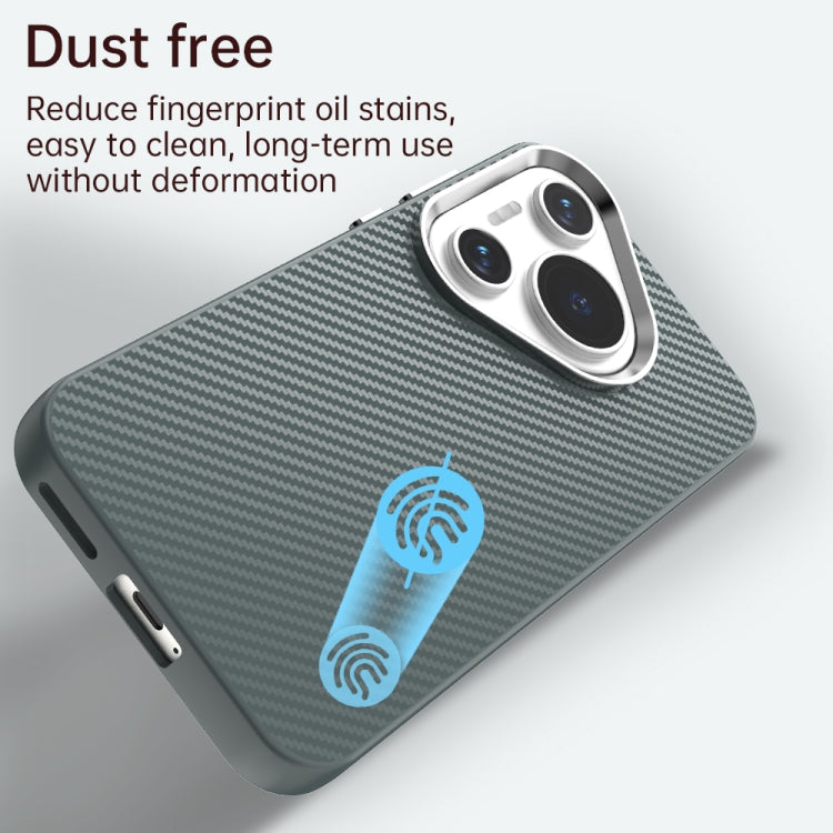 Funda para Teléfono Huawei Pura 70 Carbon Fiber Series Imd (Gris)
