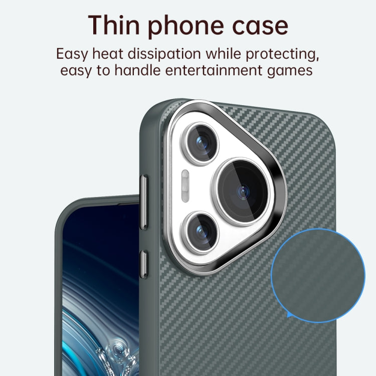 Funda para Teléfono Huawei Pura 70 Carbon Fiber Series Imd (Gris)