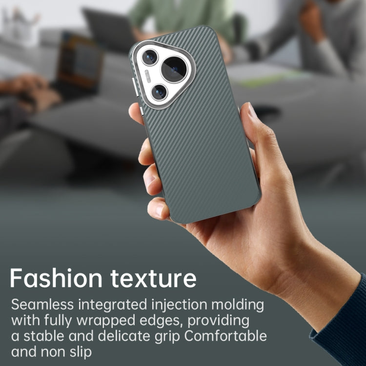 Funda para Teléfono Huawei Pura 70 Carbon Fiber Series Imd (Gris)
