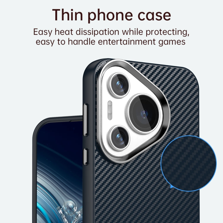 Funda para Teléfono Huawei Pura 70 Carbon Fiber Series Imd (Azul)