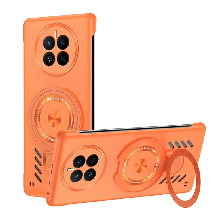 Funda para Teléfono Huawei Mate 50 Ice Sense Series con Soporte Magsafe y Refrigeración de Grafeno (Naranja)