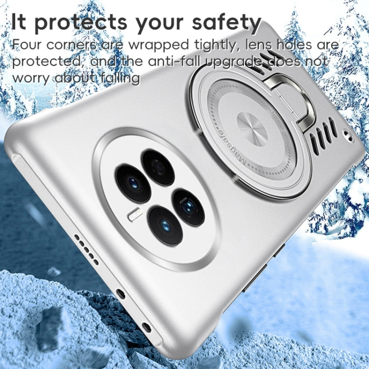 Funda para Teléfono Huawei Mate 50 Ice Sense Series con Soporte Magsafe y Refrigeración de Grafeno (Naranja)