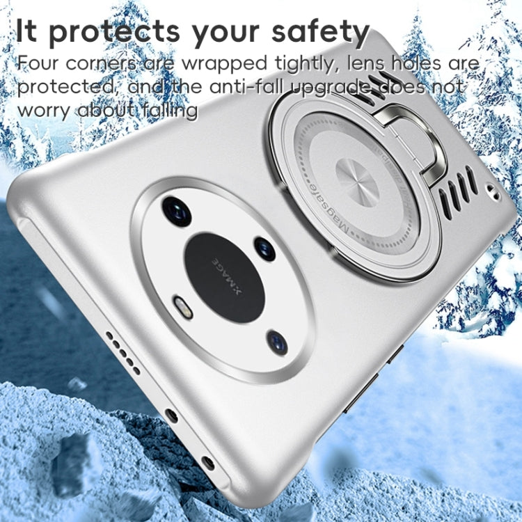 Funda para Teléfono Huawei Mate 60 Ice Sense Series con Soporte Magsafe y Refrigeración de Grafeno (Negra)