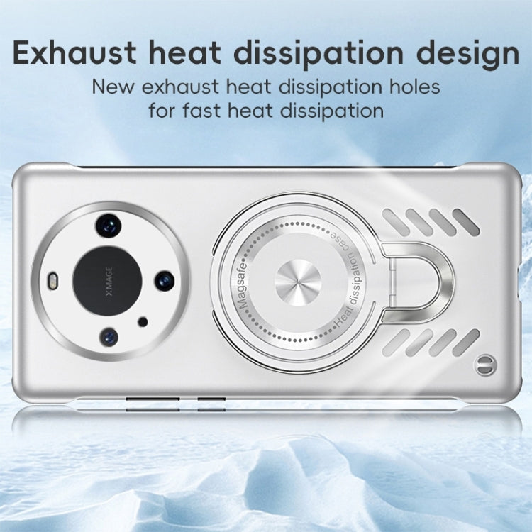 Funda para Teléfono Huawei Mate 60 Pro Ice Sense Series con Soporte Magsafe y Refrigeración de Grafeno (Plateada)