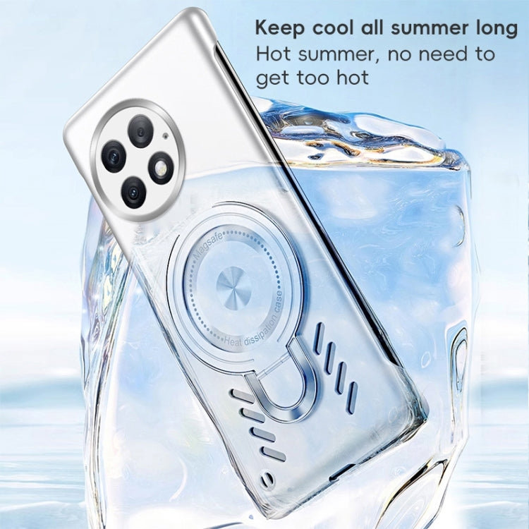 Estuche para Teléfono OnePlus Ace 2 Pro Ice Sense Series con Soporte Magsafe y Refrigeración de Grafeno (Plateado)