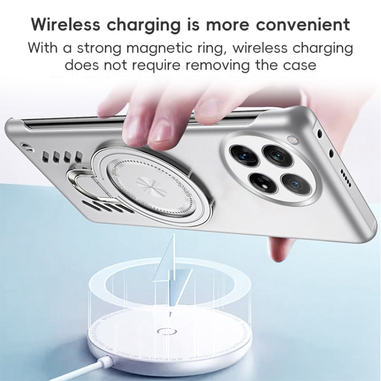 Estuche para Teléfono OnePlus Ace 3 Ice Sense Series con Soporte Magsafe y Refrigeración de Grafeno (Naranja)