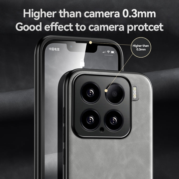 Funda de cuero con tapa magnética para Xiaomi Poco M7 Pro 5G (gris claro)