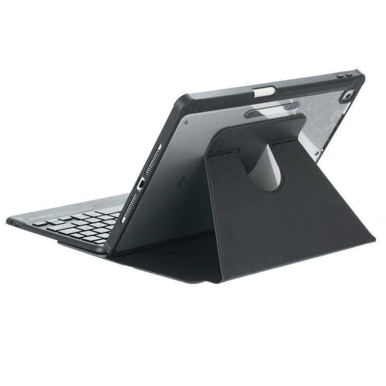 Funda con Teclado Bluetooth Cuero iPad Pro 11 2024 Rotación 360 (Negro)