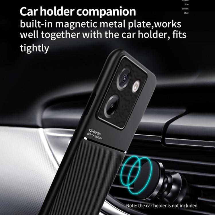 Funda híbrida de TPU y policarbonato con diseño clásico de tira inclinable para Xiaomi Poco M7 Pro 5G (negro)