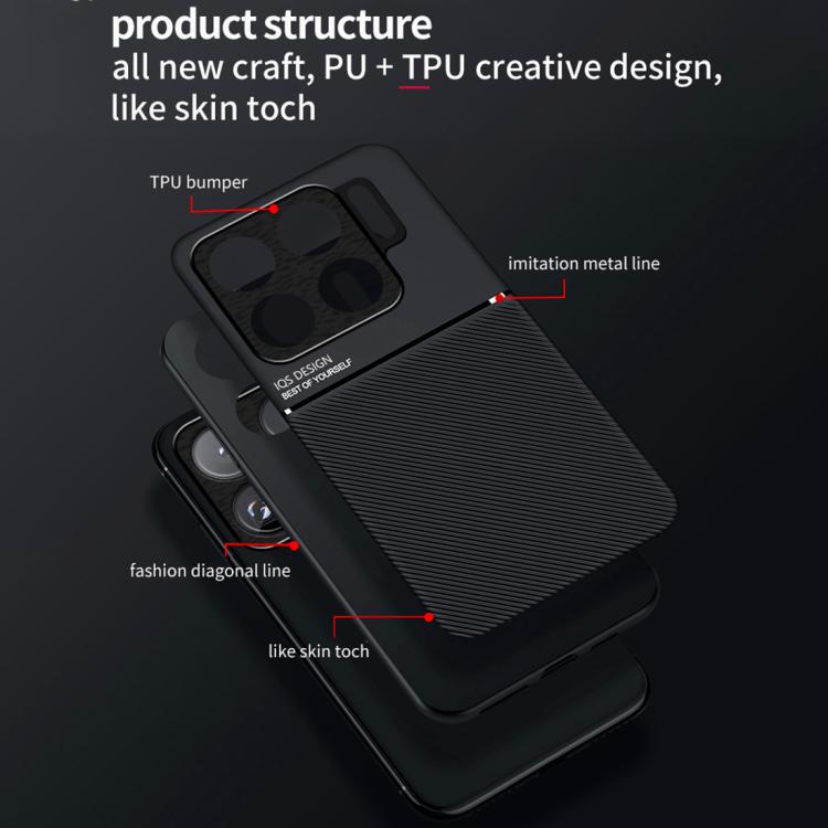 Funda híbrida de TPU y policarbonato con diseño magnético para Xiaomi 15S Pro (color rojo)