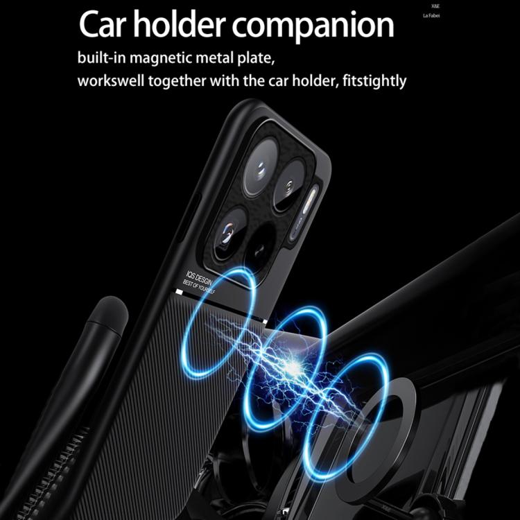 Funda híbrida de TPU y policarbonato con diseño magnético para Xiaomi 15S Pro (color rojo)