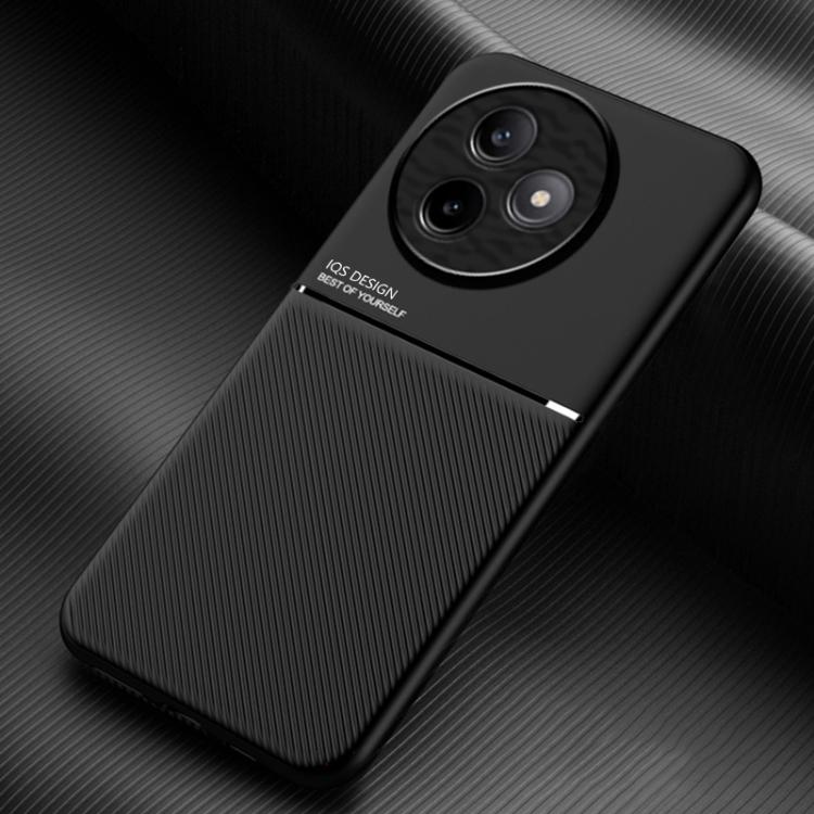 Funda híbrida de TPU y policarbonato con diseño de tira inclinable para Redmi K80 Ultra (negro)