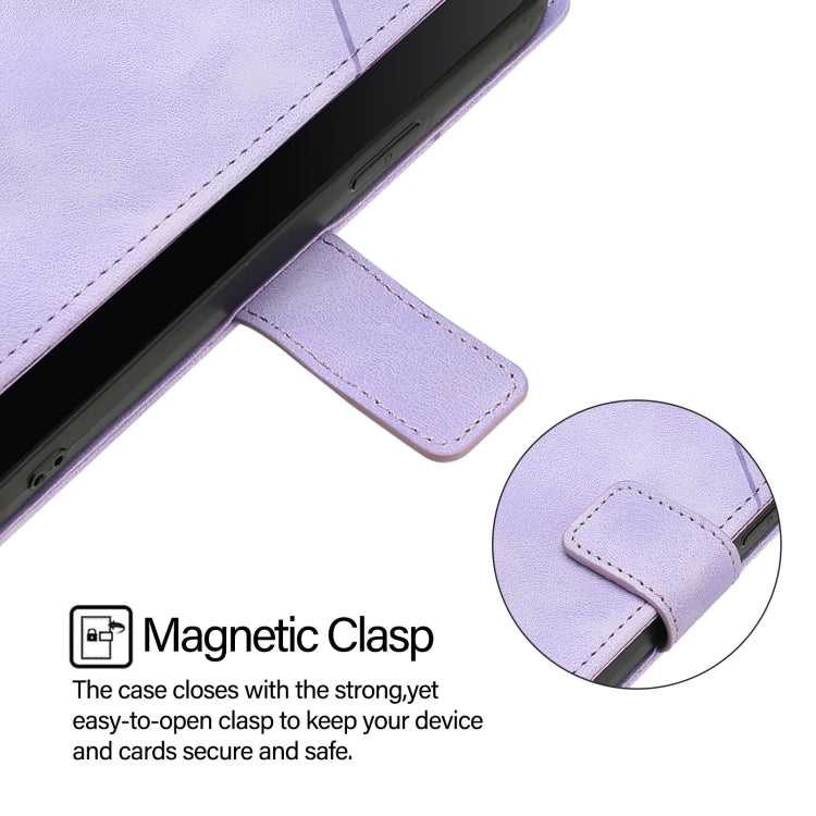 Funda de Piel con Relieve para Teléfono Cubot A10 (Morado Claro)