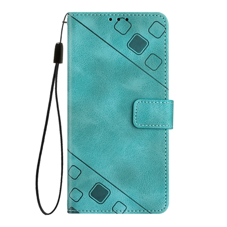 Funda de Piel con Relieve para Teléfono Cubot P50 (Verde)