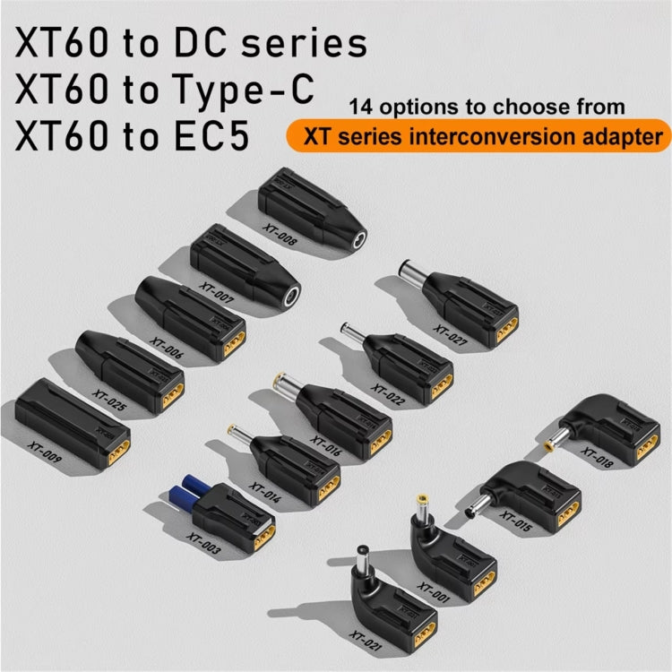 Adaptador de Intercambio XT-003 XT60 a EC5 para Conexión de Baterías y Componentes Eléctricos