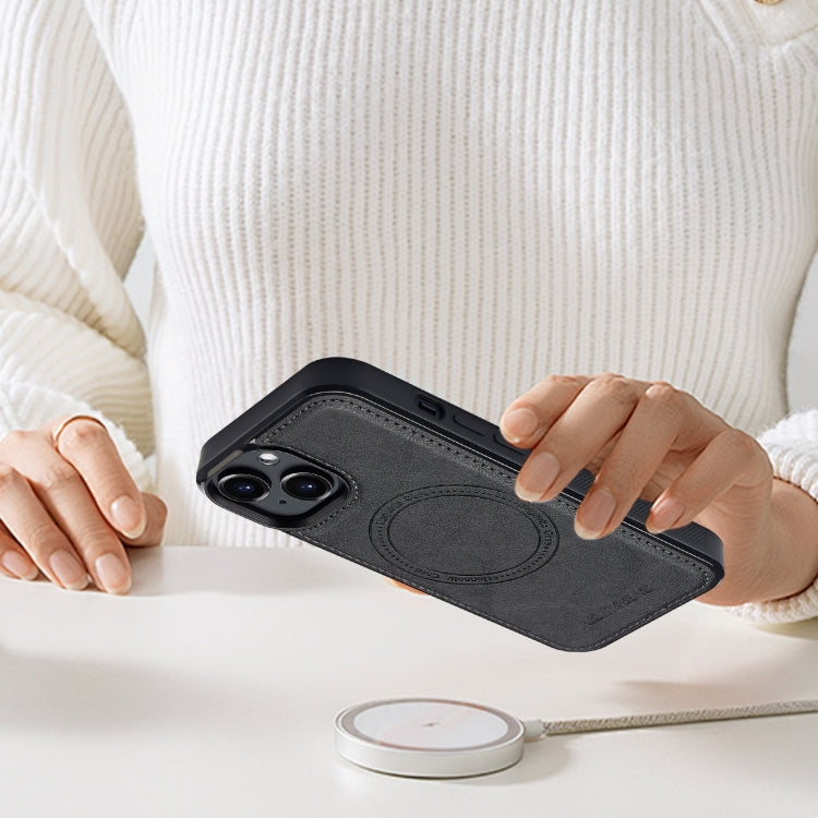 Funda para Teléfono Lc.Imeeke Magsafe para iPhone 15 Plus/14 Plus (Negra)