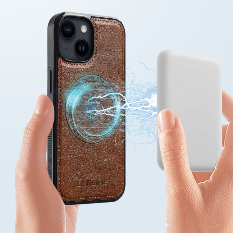 Funda para Teléfono Lc.Imeeke Magsafe para iPhone 13 Mini (Marrón)