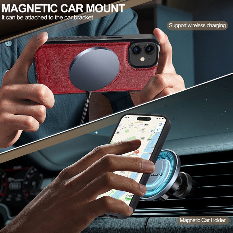 Funda para Teléfono Lc.Imeeke Magsafe para iPhone 12 Mini (Roja)