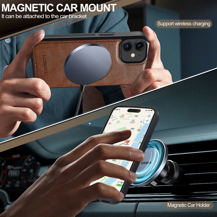 Funda para Teléfono Lc.Imeeke Magsafe para iPhone 12 Mini (Marrón)