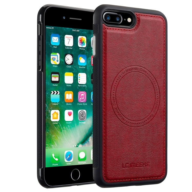 Funda para teléfono Lc.Imeeke Magsafe para iPhone SE 2022/2020/8/7 (Roja)