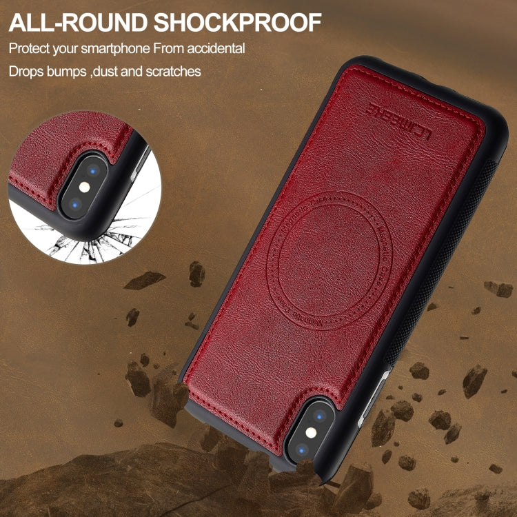 Funda para Teléfono Lc.Imeeke Magsafe para iPhone Xs/X (Roja)