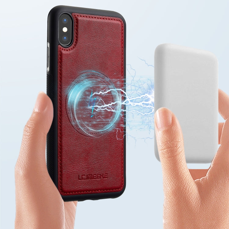 Funda para Teléfono Lc.Imeeke Magsafe para iPhone Xs/X (Roja)