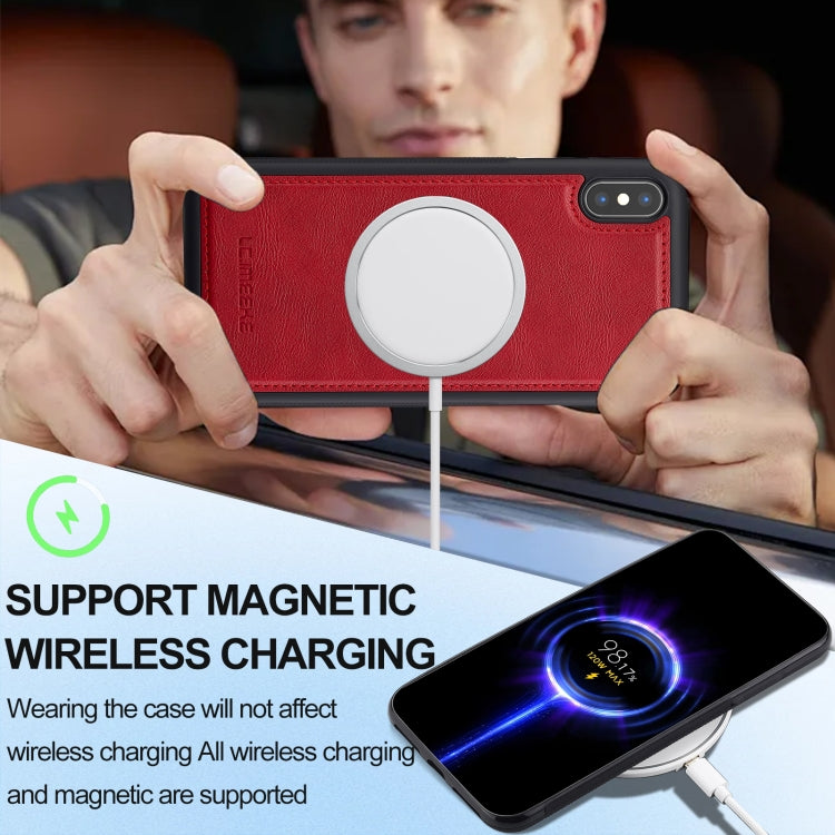 Funda para Teléfono Lc.Imeeke Magsafe para iPhone Xs/X (Roja)