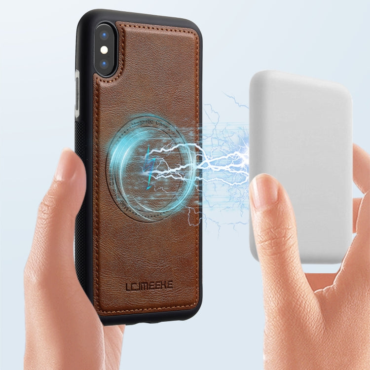 Funda para Teléfono Lc.Imeeke Magsafe para iPhone Xs/X (Marrón)