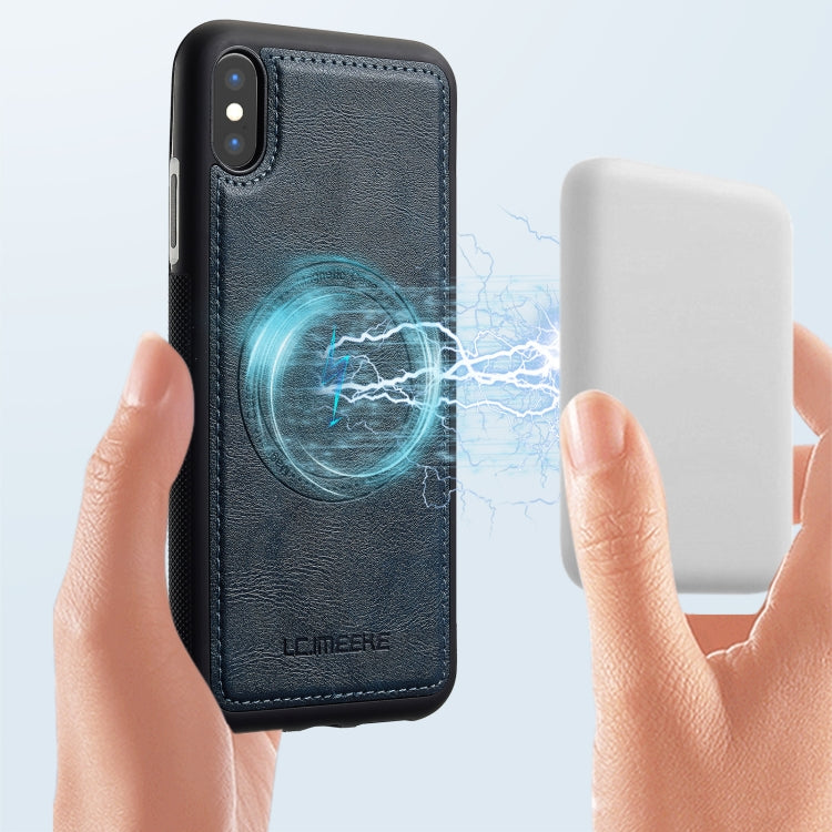 Funda para iPhone Xr Lc.Imeeke con Cargador Magsafe (Azul)