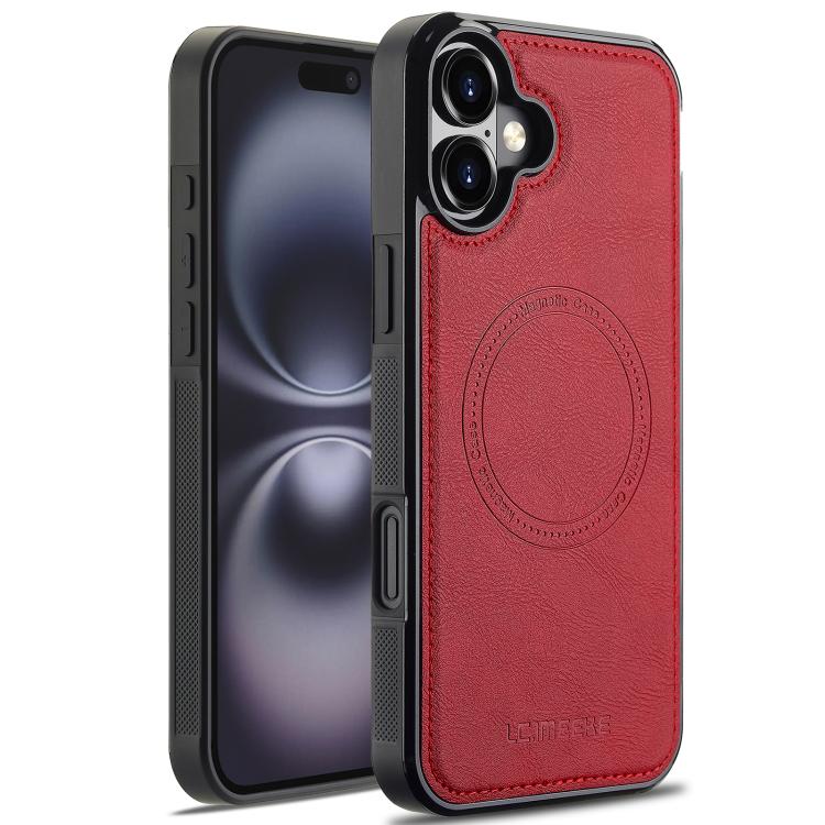 Funda LC.IMEEKE Magsafe para iPhone 17 (roja)