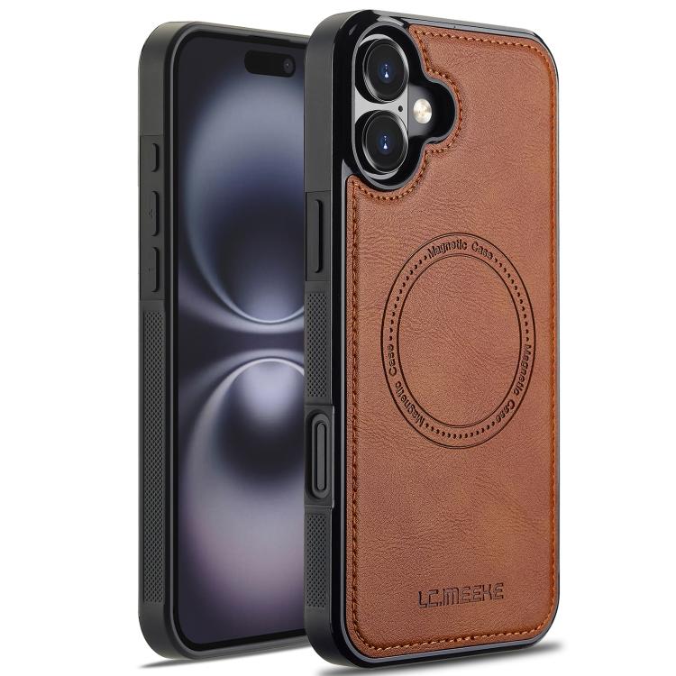 Funda LC.IMEEKE Magsafe para iPhone 17 (marrón)