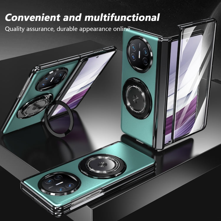 Estuche para Teléfono Huawei Mate X5 con Soporte de Anillo Giratorio y Plegable (Azul Real)
