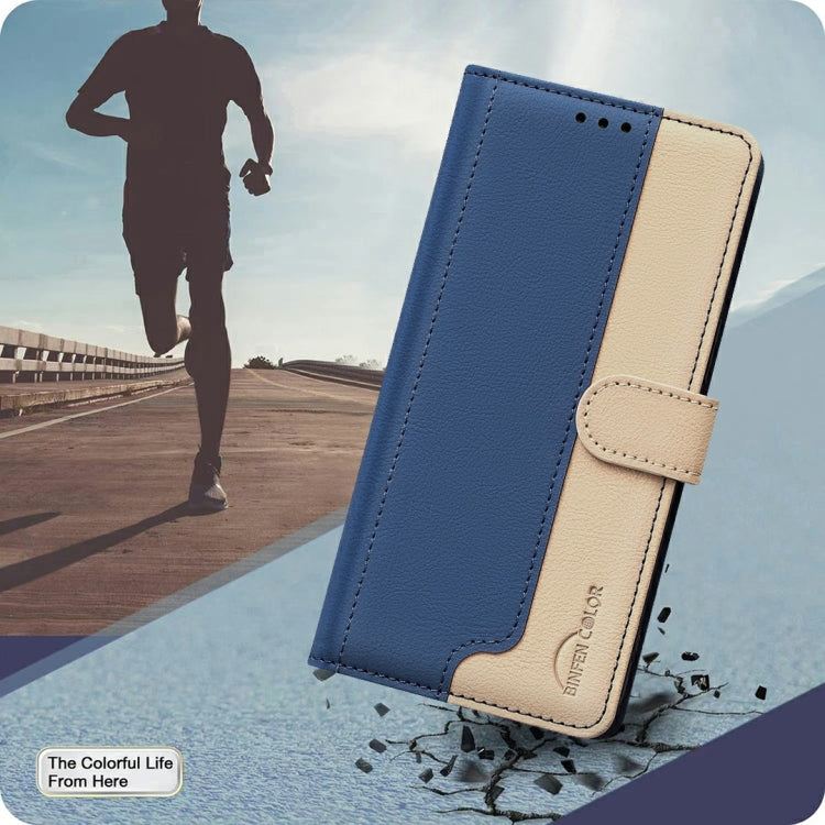 Funda de Cuero Antirrobo RFID para OnePlus 13 (Azul)
