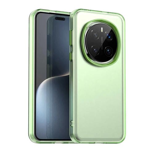 Funda híbrida TPU a prueba de golpes para Honor Magic7 Pro Candy PC (Verde)