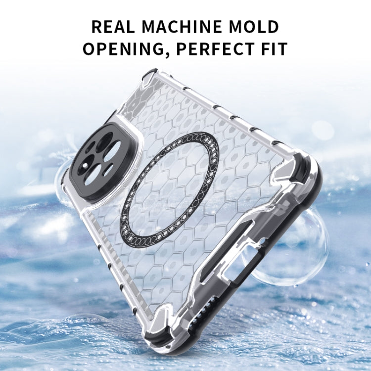 Funda para Huawei Nova 13 Pro 5G con Anillo Magnético y Diseño Panal a Prueba de Golpes (Verde)