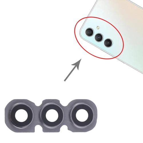 Couvercle de lentille de caméra arrière Samsung Galaxy A34 SM-A346B (10 pièces) (Noir)