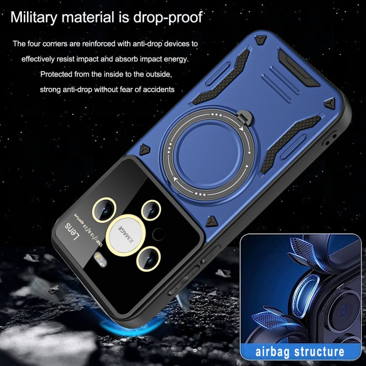 Funda para Teléfono Huawei Mate 60 Pro/60 Pro+ con Soporte Magsafe y Ventana Grande (Morado)