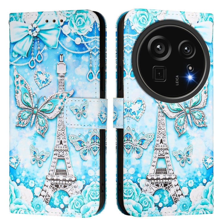 Funda de Cuero para Sharp Aquos R9 Pro Sh-54E con Dibujo Mariposa en Forma de Torre
