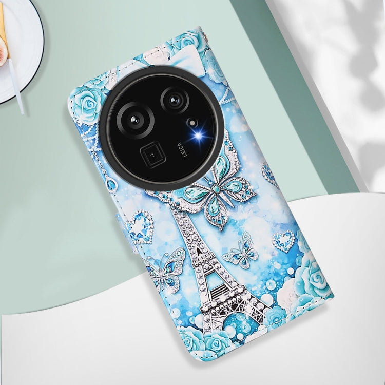 Funda de Cuero para Sharp Aquos R9 Pro Sh-54E con Dibujo Mariposa en Forma de Torre
