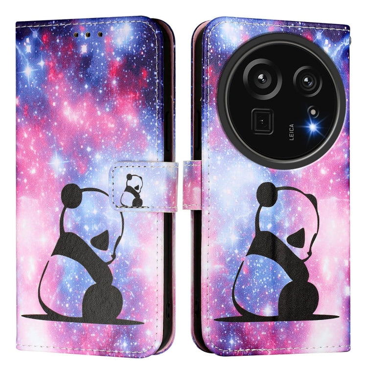 Funda de Cuero para Sharp Aquos R9 Pro Sh-54E con Diseño Panda Bebé (Liso)