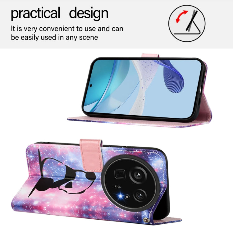 Funda de Cuero para Sharp Aquos R9 Pro Sh-54E con Diseño Panda Bebé (Liso)