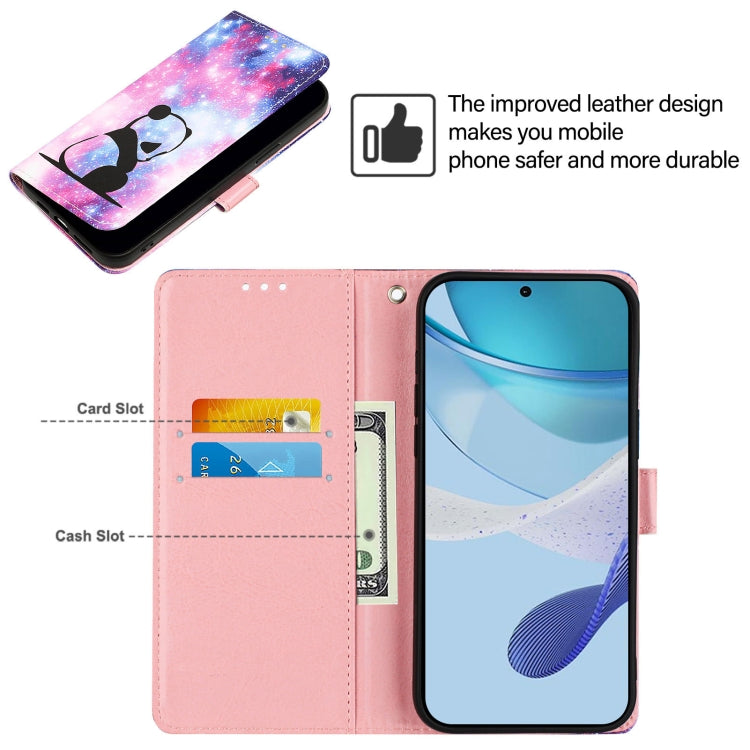 Funda de Cuero para Cubot P50 con Diseño de Dibujos Panda Bebé (Liso)