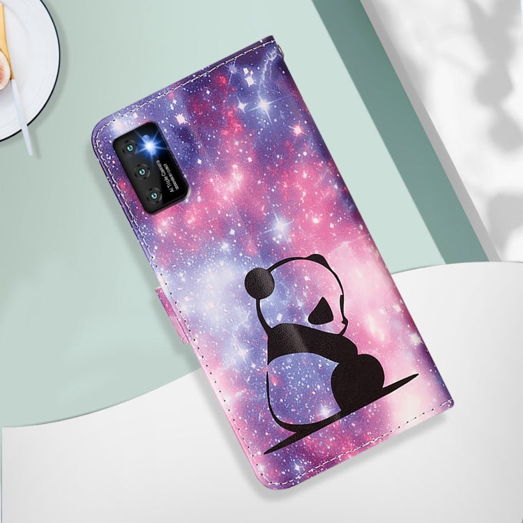Funda de Cuero para Cubot P50 con Diseño de Dibujos Panda Bebé (Liso)