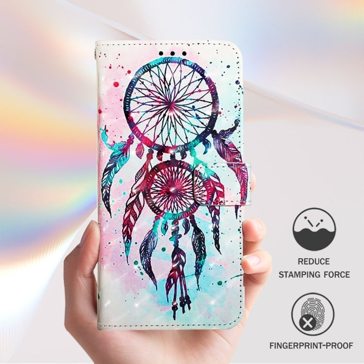 Funda de Cuero con Tapa Horizontal para Doogee N55 Plus con Pintura 3D (Campanas de Viento)