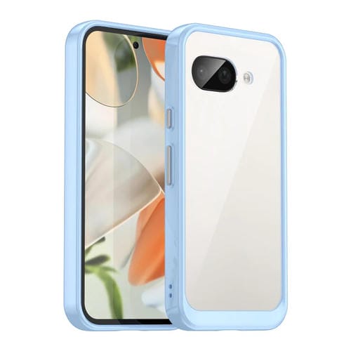 Funda Híbrida TPU Acrílico para Google Pixel 9A Serie Colorida (Azul)