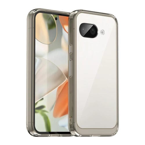 Funda híbrida TPU y Acrílico para Google Pixel 9A Serie Colorida (Gris Transparente)