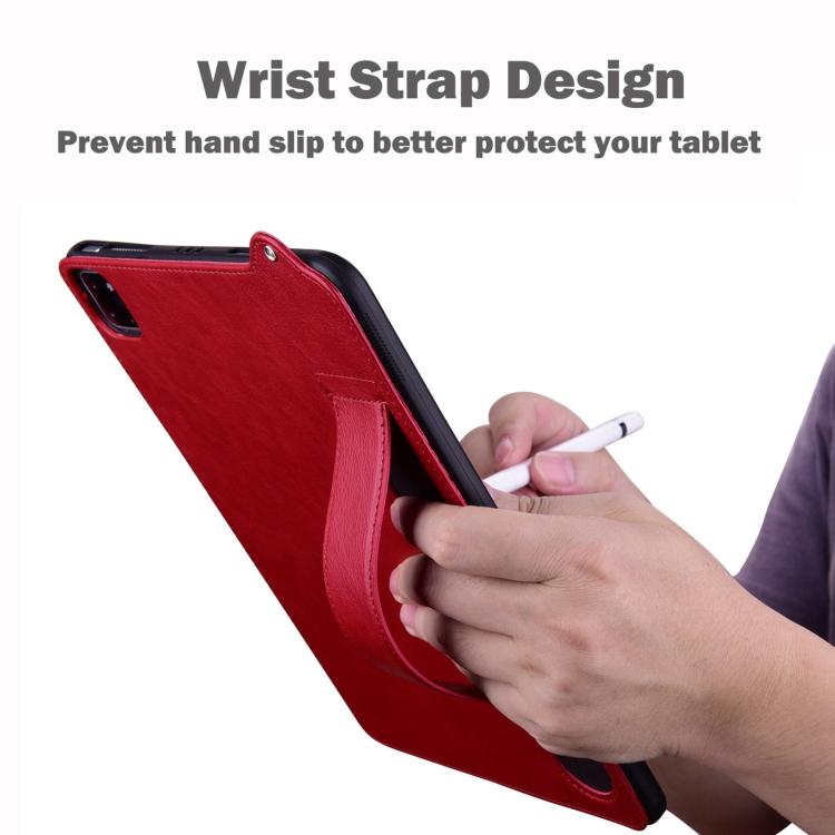 Funda de cuero TPU con correa para Xiaomi Redmi K Pad (roja)